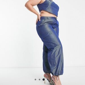 ASOS Curve Iridescent Parachute Pants